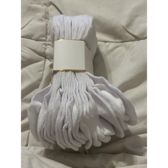 US Polo Assn 10 Pairs White Low Cut Moisture Control Socks Shoe Size 4-10 - Picture 3 of 4